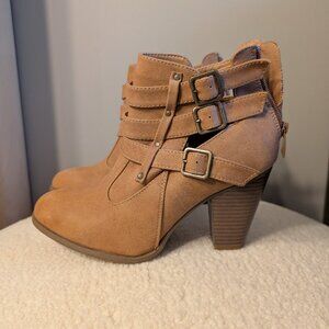 Suede booties